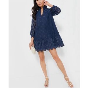 TUCKERNUCK Navy Organza Palmerston Dress